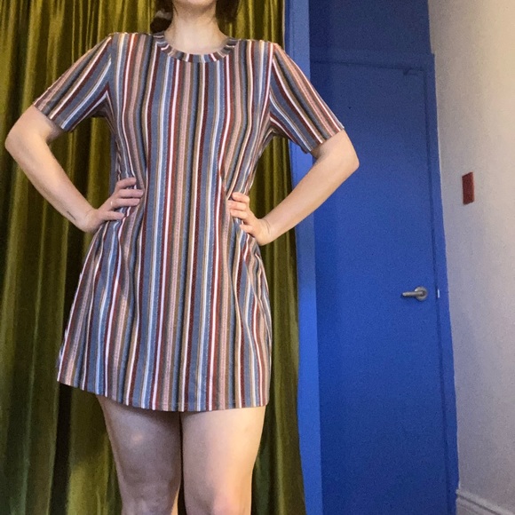 BCBGeneration striped babydoll t-shirt dress - Picture 4 of 8